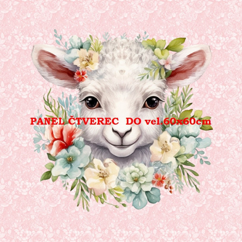 Bavlněný panel 10x10 cm