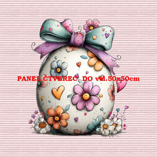 Bavlněný panel 10x10 cm — foto 1