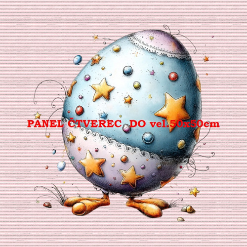 Bavlněný panel 10x10 cm