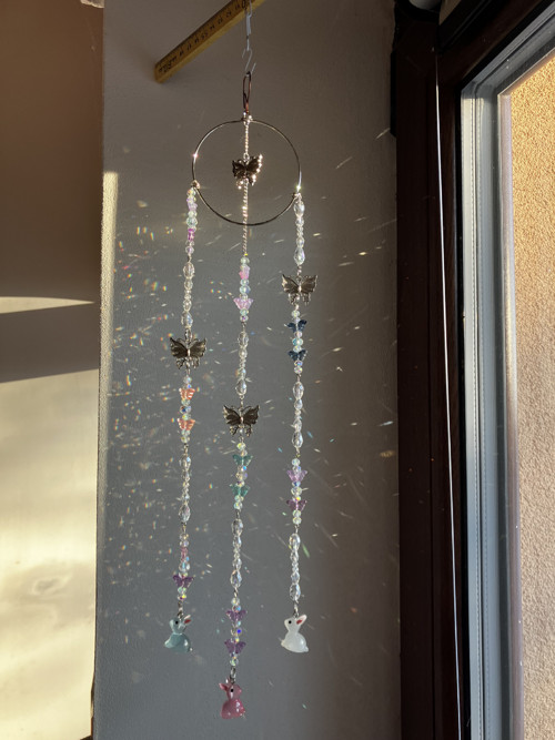Suncatcher - Lapač slunce - Motýlci a králíčci