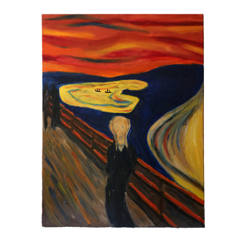 Edvard Munch - Výkřik, olej na plátně 80x60 cm