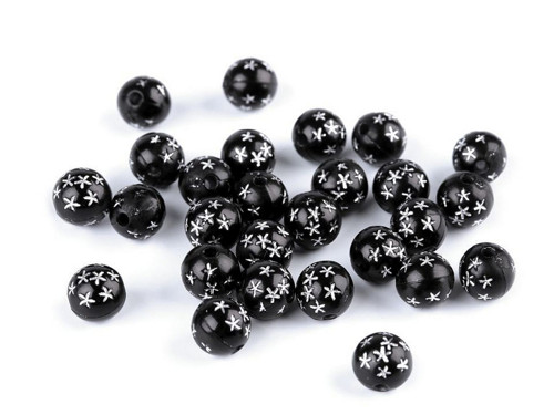 Korálky s hvězdičkami 8 mm (50ks)
