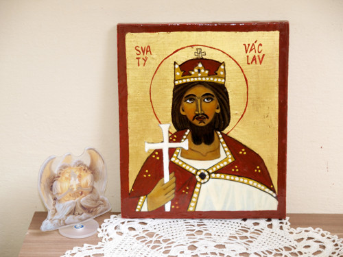 Sv. Václav ikona A4