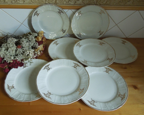 Pěkný porcelánový mělký talíř