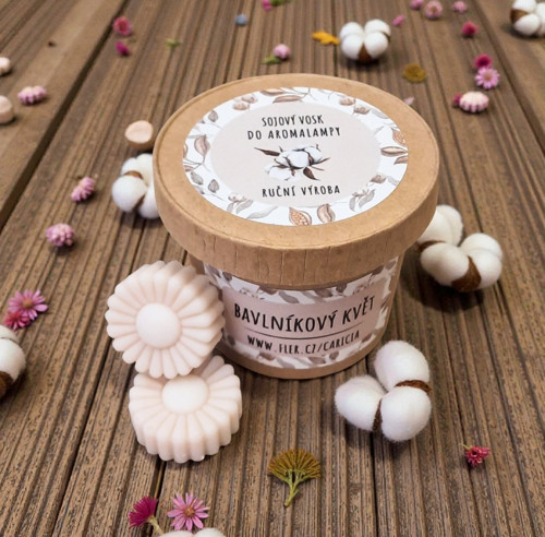 Sojový vosk do aromalampy - Bavlníkový květ