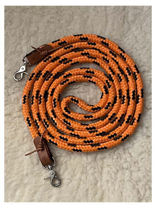 Provazové otěže Orange - Black