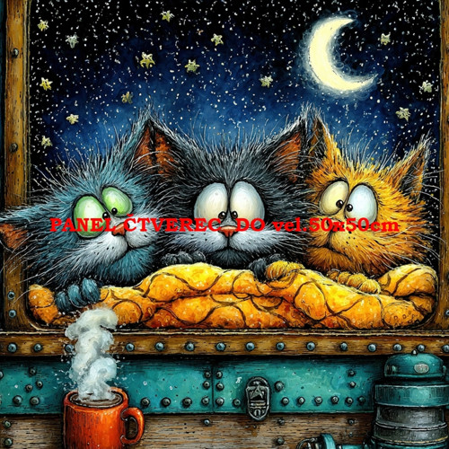 Bavlněný panel 10x10 cm
