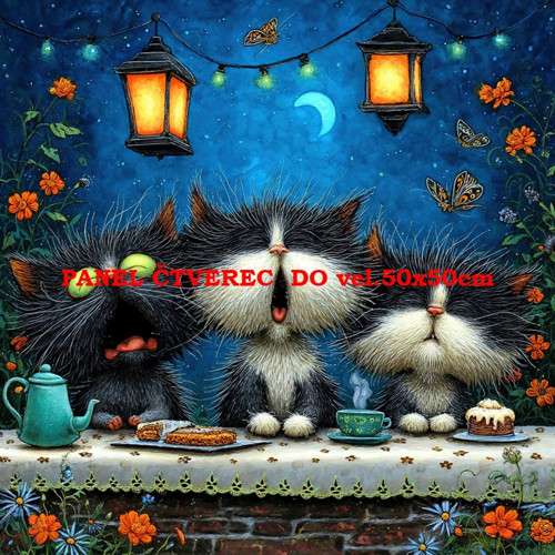 Bavlněný panel 10x10 cm
