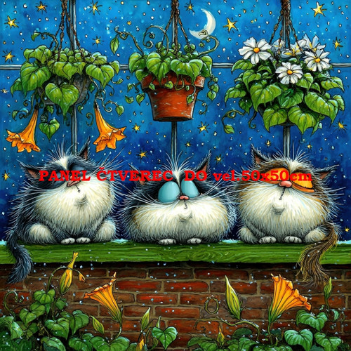 Bavlněný panel 10x10 cm