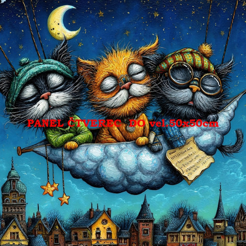 Bavlněný panel 10x10 cm
