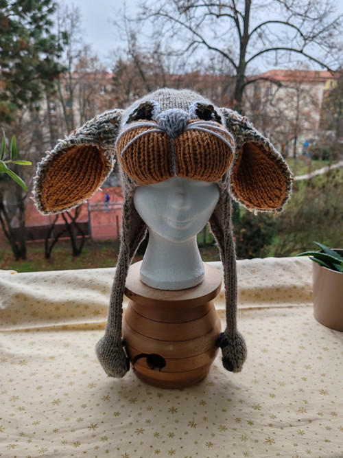 Ušanka BÉŽOVÝ KRÁLÍČEK