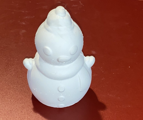 Sádrový odlitek - 3D sněhulák (velký)