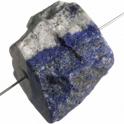 Lapis lazuli- surový vrtaný, 24-32 mm — foto 1