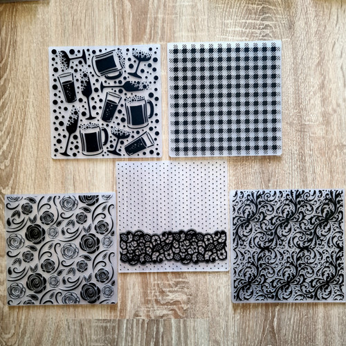 Sada 5 ks EMBOSS. KAPES do Bigshotu (15x15 cm)