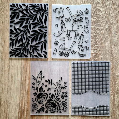 Sada 4 ks EMBOSS. KAPES do Bigshotu (15x10,5 cm)
