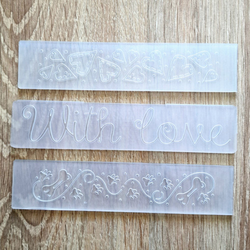 Sada 3 ks EMBOSS. KAPES do Bigshotu (15x3 cm)