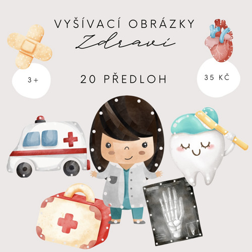 Vyšívací obrázky - zdraví (PDF - tisk)