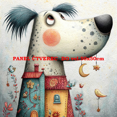 Bavlněný panel 10x10 cm — foto 1