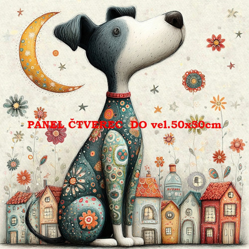 Bavlněný panel 10x10 cm — foto 1