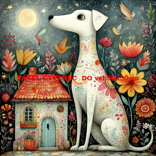 Bavlněný panel 10x10 cm — foto 1