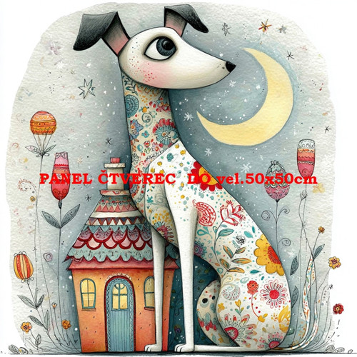Bavlněný panel 10x10 cm — foto 1