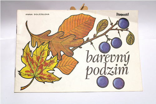 Retro omalovánka Barevný podzim