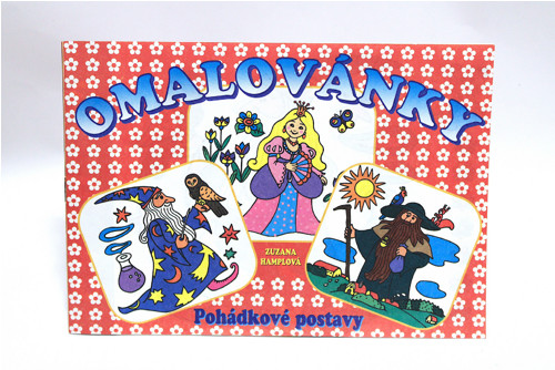 Retro omalovánka Pohádkové postavy