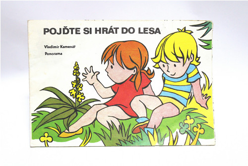 Retro omalovánka Pojďte si hrát do lesa