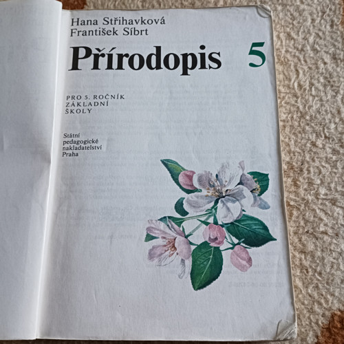 Přírodopis pro 5. ročník ZŠ - rok 1987