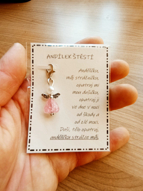 958 - Andělíčku můj strážníčku (tm. růžový)