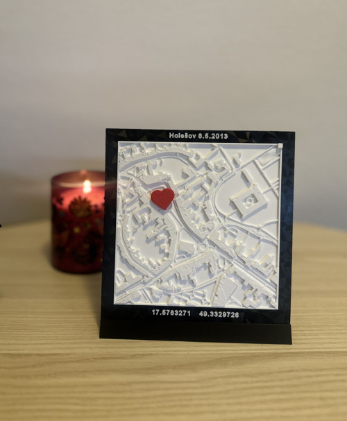 3D mapka vašeho místa