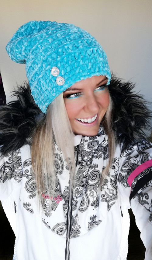 Sametová háčkovaná houmeleska /SKLADEM — foto 1