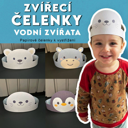 Zvířecí čelenky -Vodní zvířata