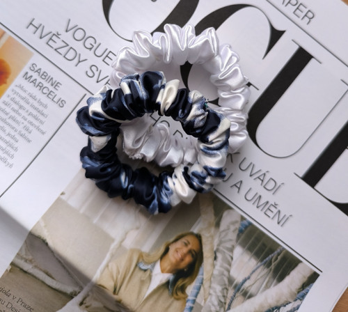Timeless Duo saténové scrunchies gumičky