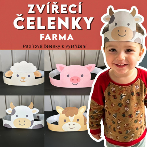 Zvířecí čelenky -Farma