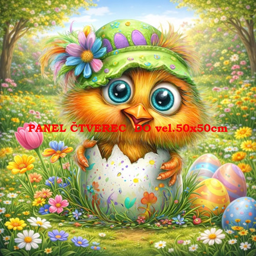 Bavlněný panel 10x10 cm