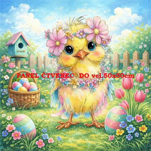 Bavlněný panel 10x10 cm