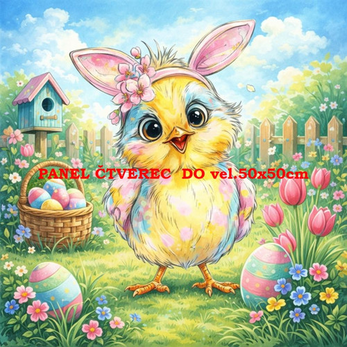 Bavlněný panel 10x10 cm