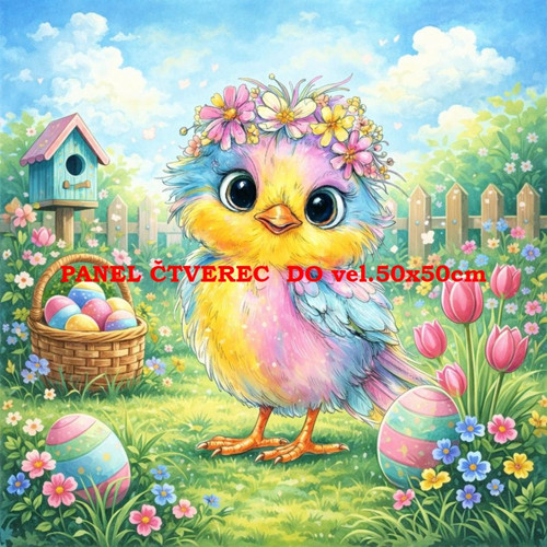 Bavlněný panel 10x10 cm