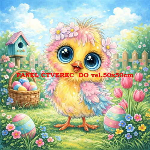 Bavlněný panel 10x10 cm