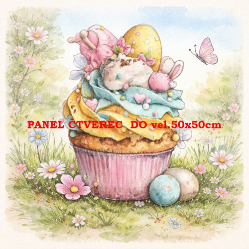 Bavlněný panel 10x10 cm