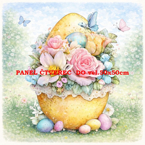 Bavlněný panel 10x10 cm