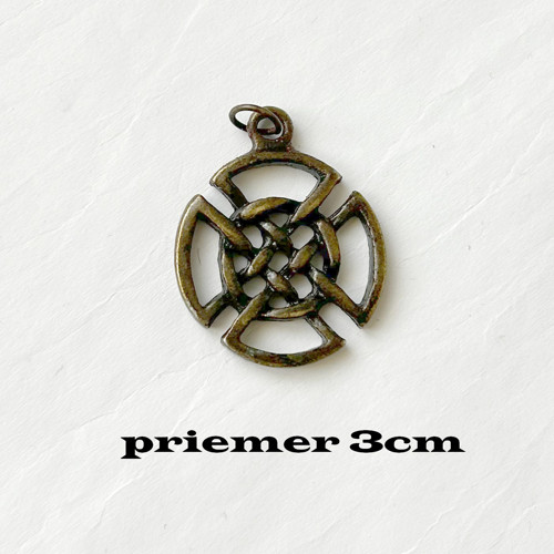 Keltský uzel Země - přívěsek - Ø 3cm - 1ks