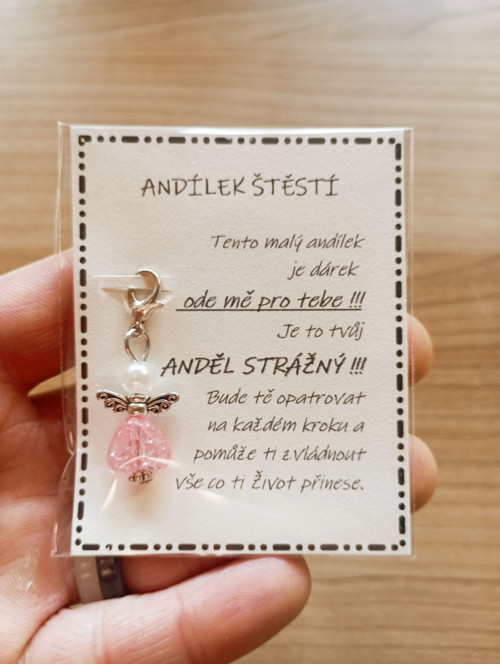 970 - Anděl strážný (tm. růžová) — foto 1
