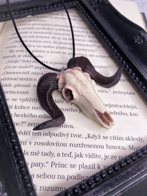 Náhrdelník Baphomet na šňůrce