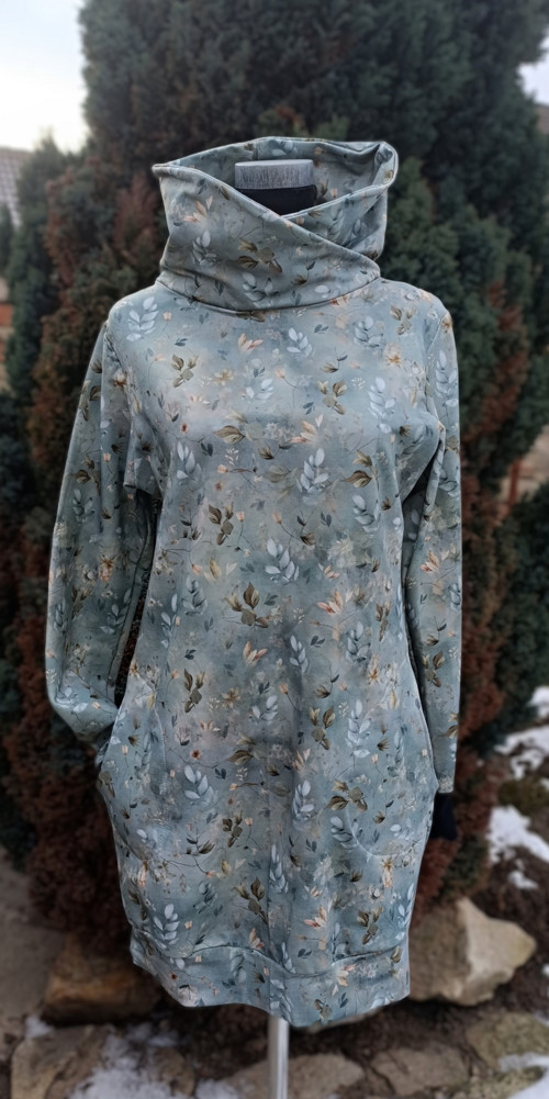 Mikino šaty zeleno/šedé