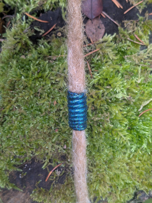 Třpytivá modrozelená spirála - prodáno jinde