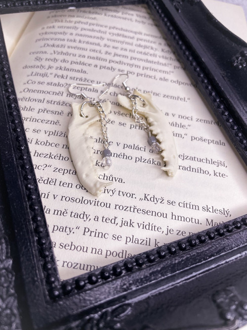 Náušnice Osteology jaws řětízek