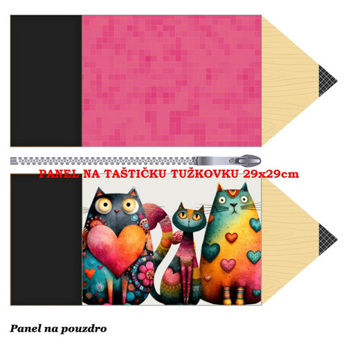 Panel na taštičku tužkovku bavlna