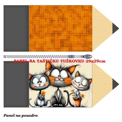 Panel na taštičku tužkovku bavlna